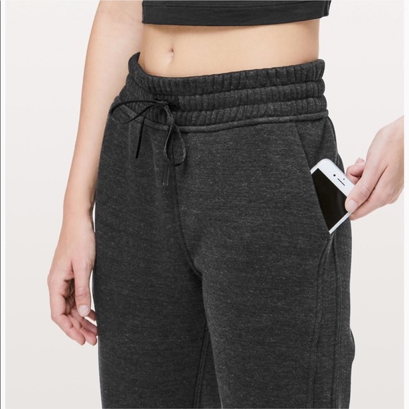 lululemon athletica Pants - Lululemon Plush Times Charcoal Grey Joggers